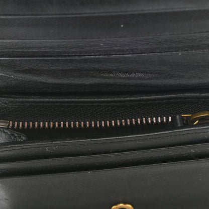 Gucci Calfskin Matelasse GG Marmont Card Case Wallet Black 11 of 12