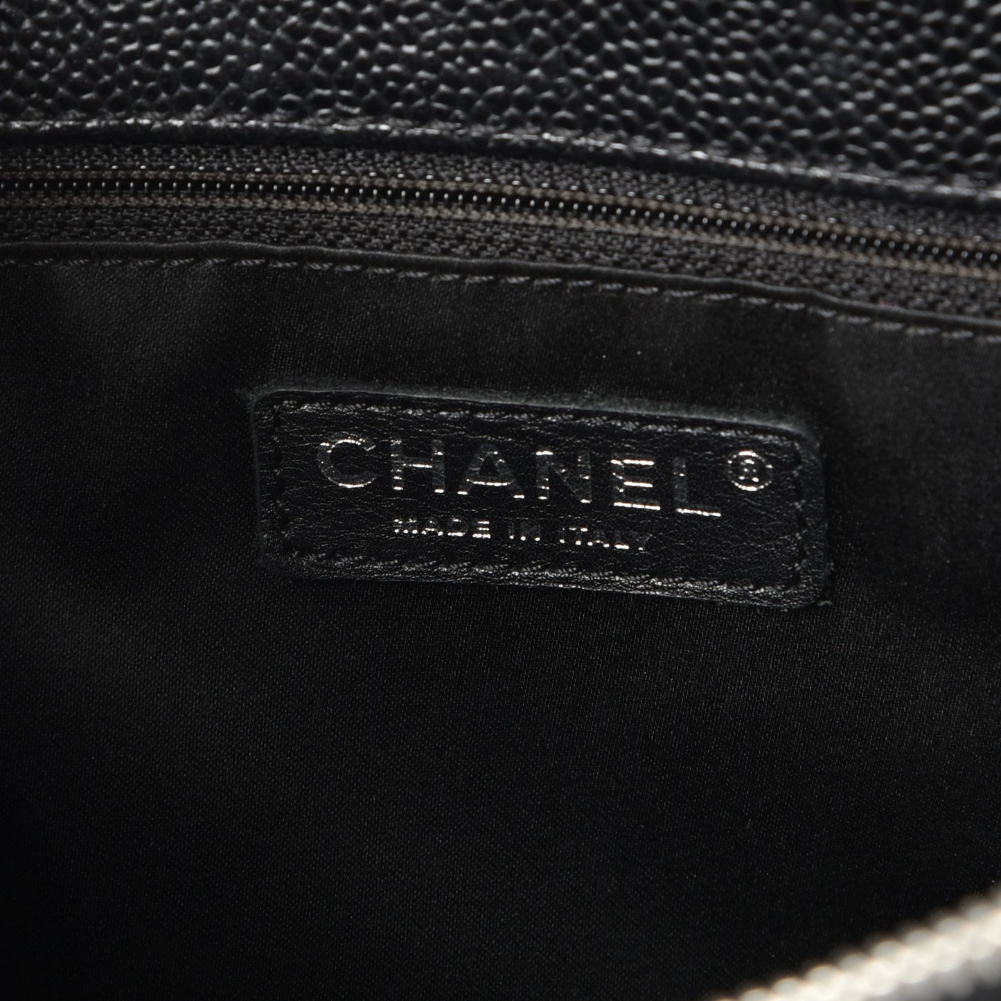Caviar Quilted Grand Shopping Tote GST Black