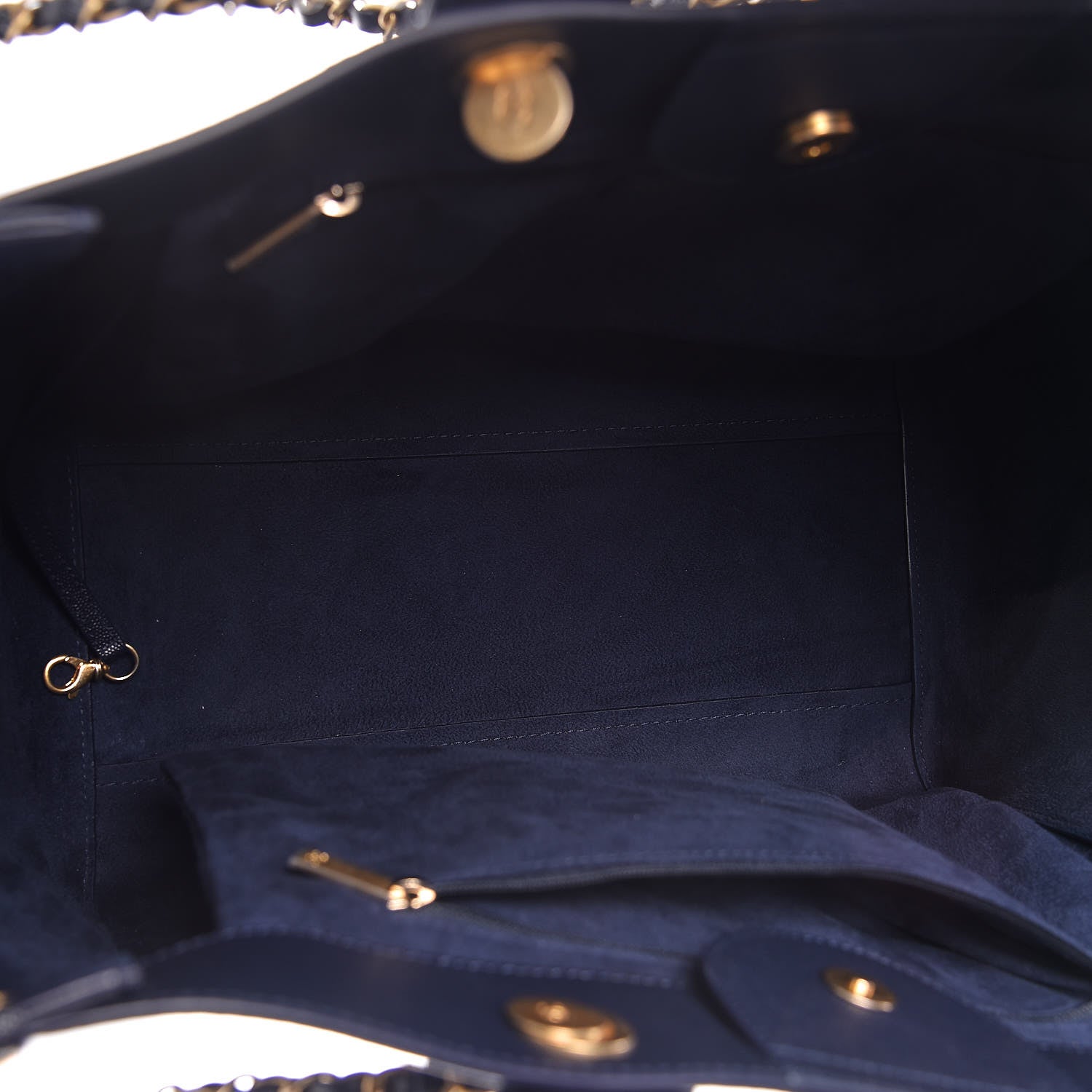 Chanel Caviar Medium Studded Deauville Tote Navy 5 of 11