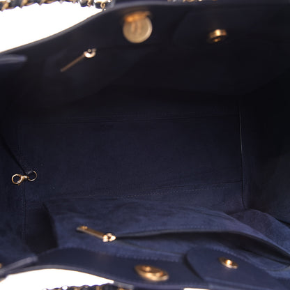 Chanel Caviar Medium Studded Deauville Tote Navy 5 of 11