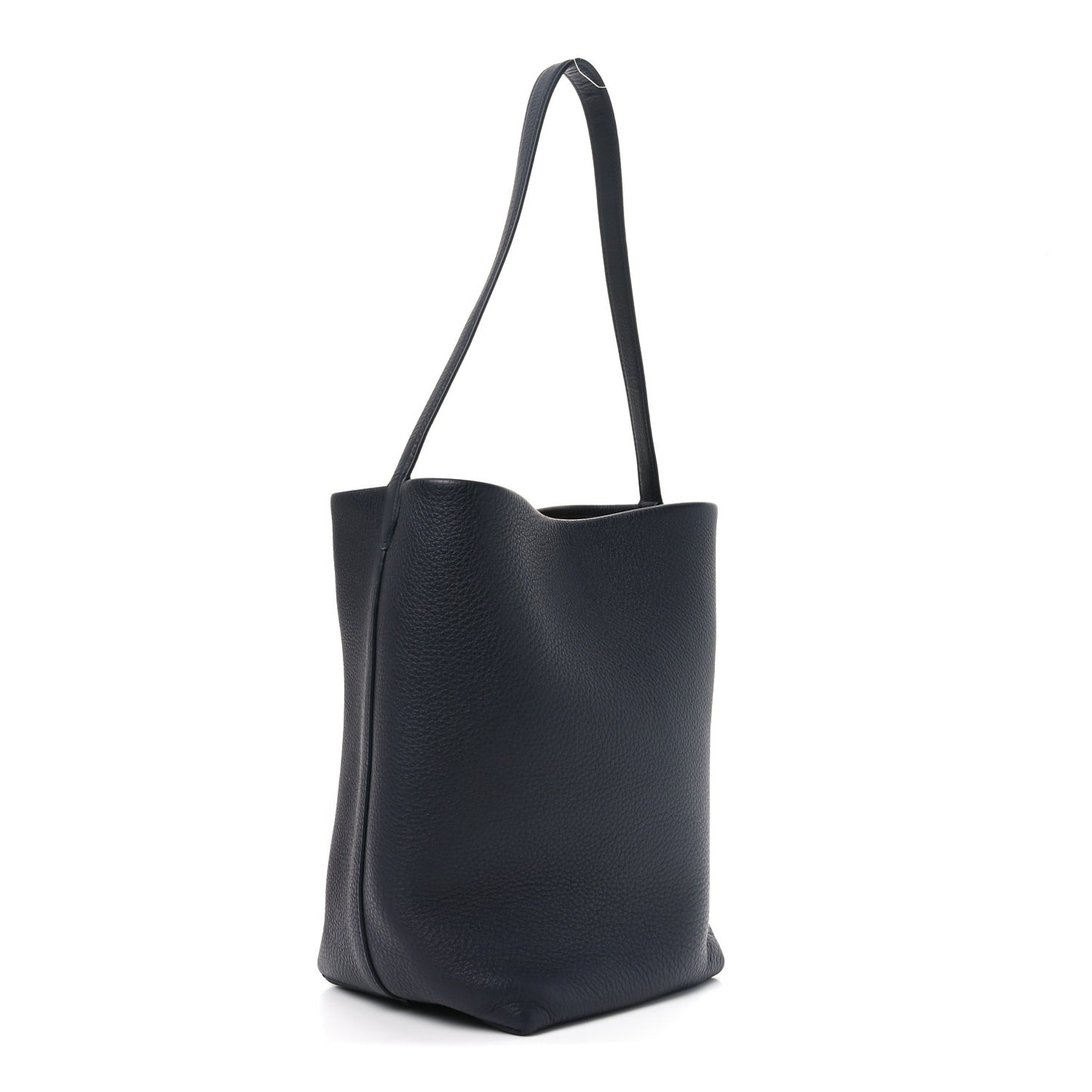 Grained Calfskin Medium N/S Park Tote Marine