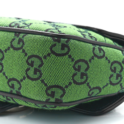 Gucci Monogram Multicolor Matelasse Diagonal Super Mini GG Marmont Shoulder Bag Green Blue 11 of 11