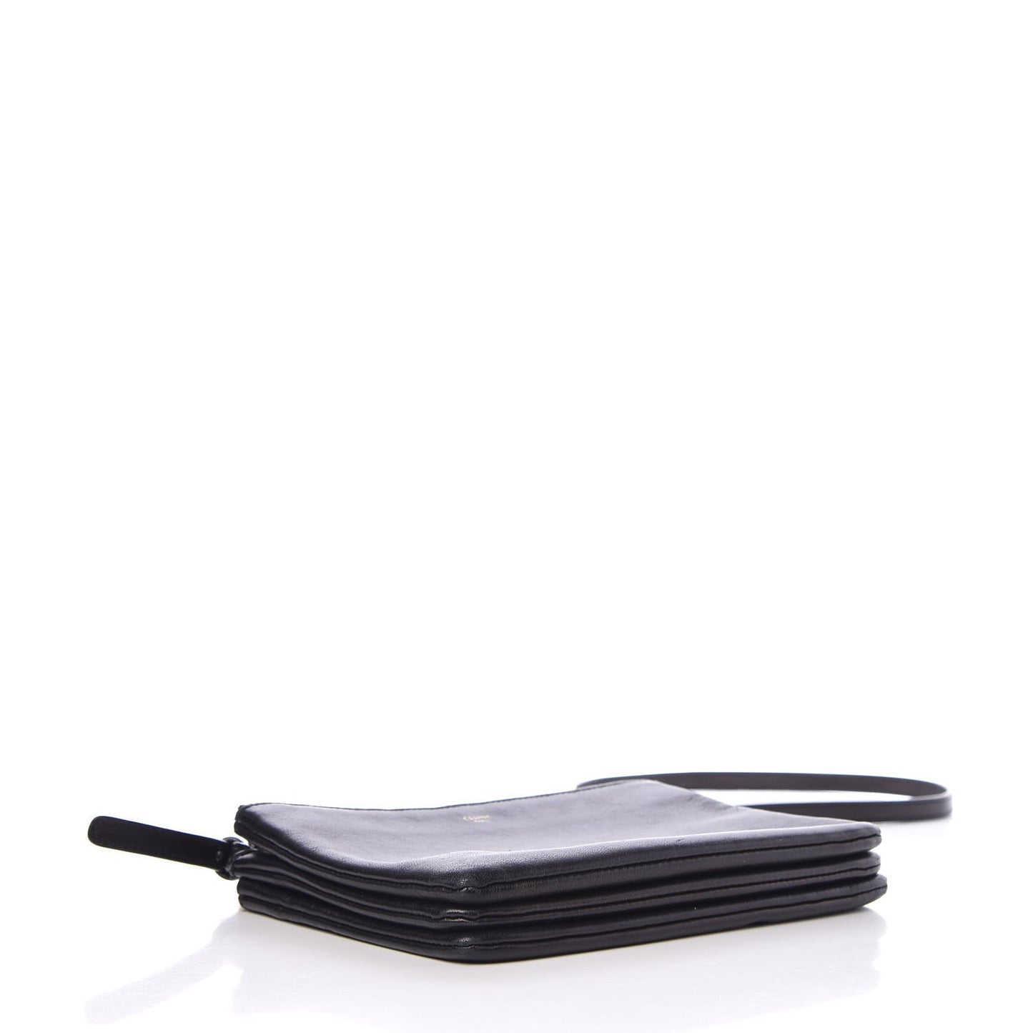 Lambskin Small Trio Crossbody Bag Black