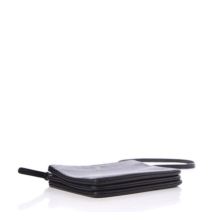 Celine Lambskin Small Trio Crossbody Bag Black 4 of 12