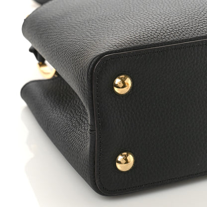 Louis Vuitton Taurillon Capucines PM Black 7 of 8