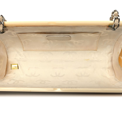 Chanel Lambskin Plexiglass Chocolate Bar Clutch Beige 5 of 12