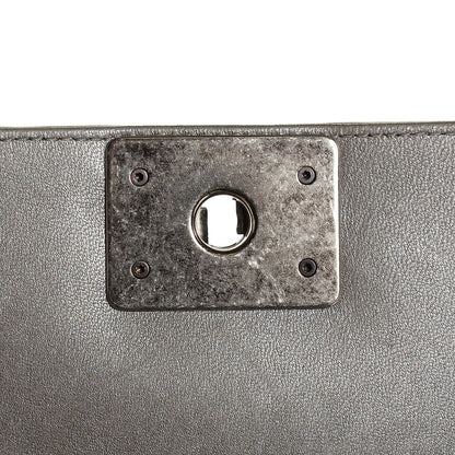 Chanel Galuchat Stingray Small Boy Flap Silver 6 of 8