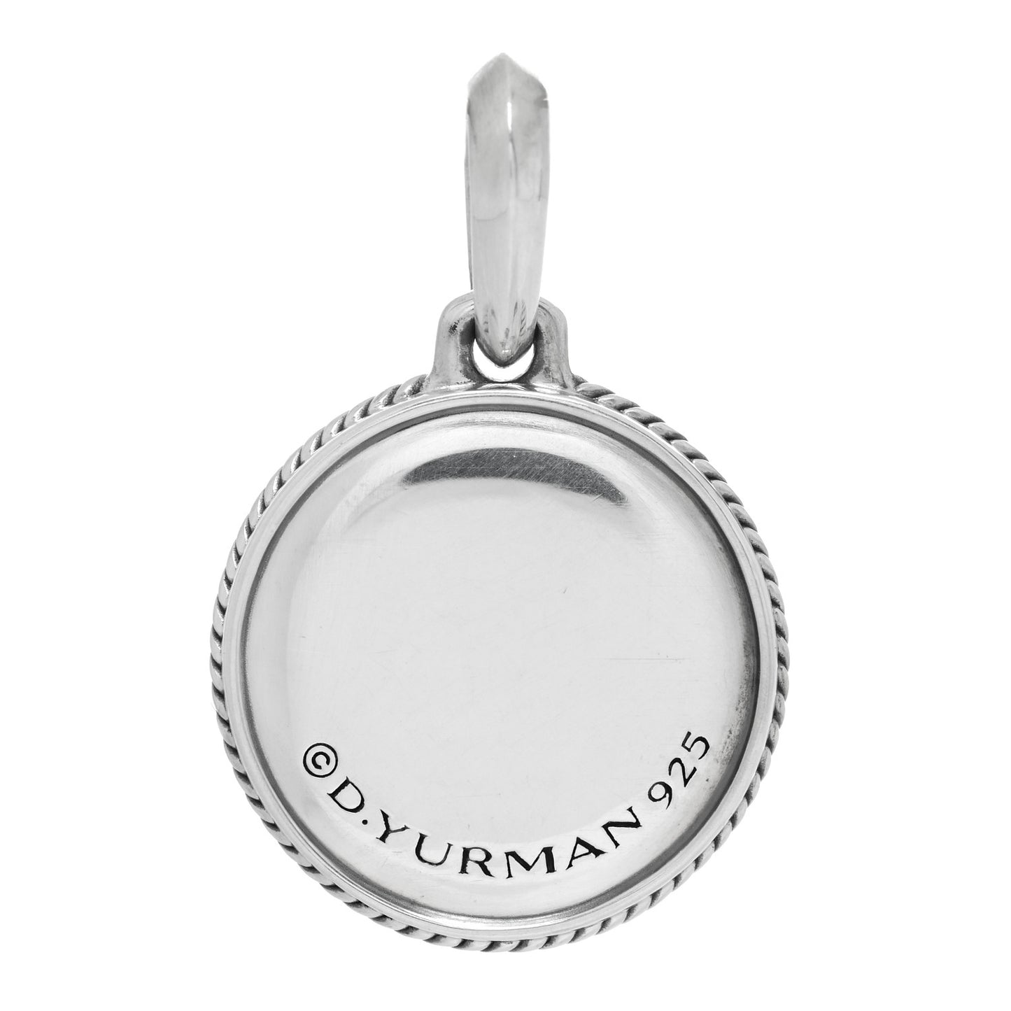 Sterling Silver Black Diamond Maritime Compass Enhancer Pendant