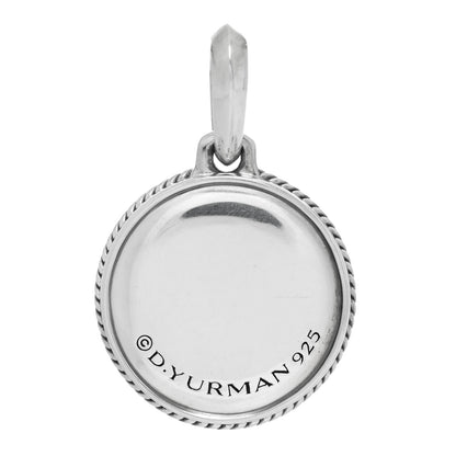 David Yurman Sterling Silver Black Diamond Maritime Compass Enhancer Pendant 3 of 3