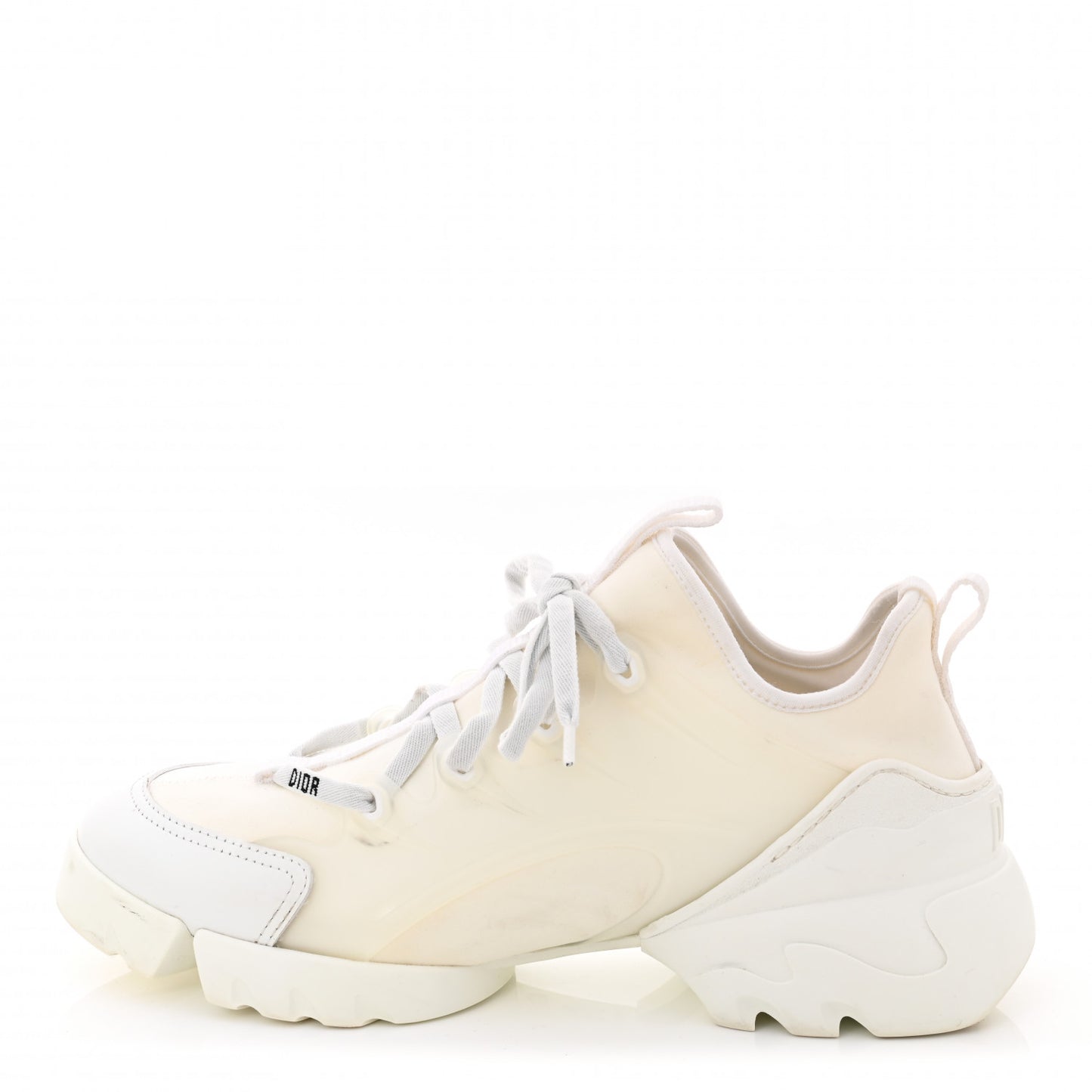 Technical Fabric Rubber Womens D-Connect Sneakers 39 White