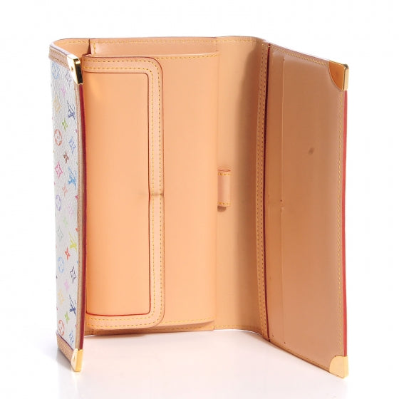 Louis Vuitton Monogram Multicolor Porte Tresor International Wallet White 6 of 8