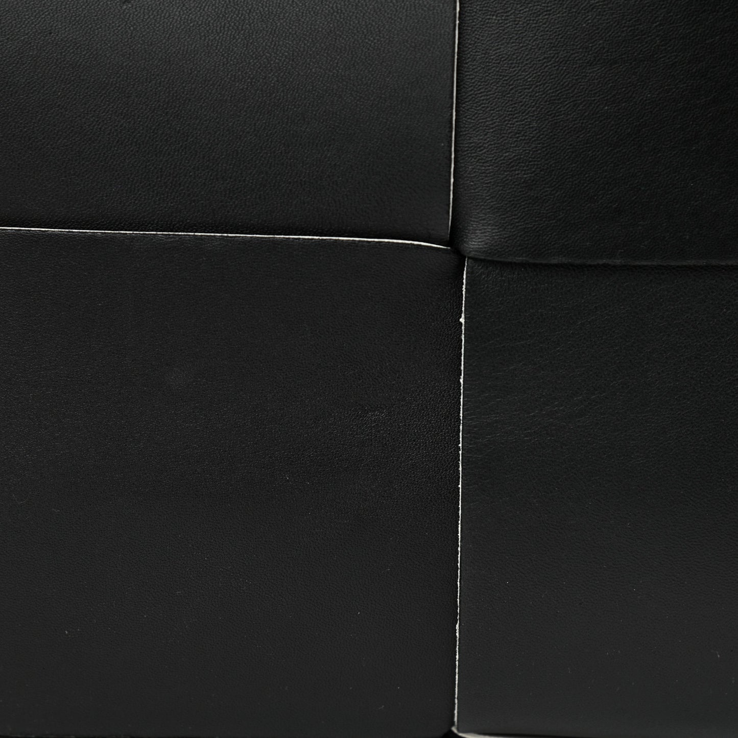 Nappa Maxi Intrecciato Arco Tote Black White