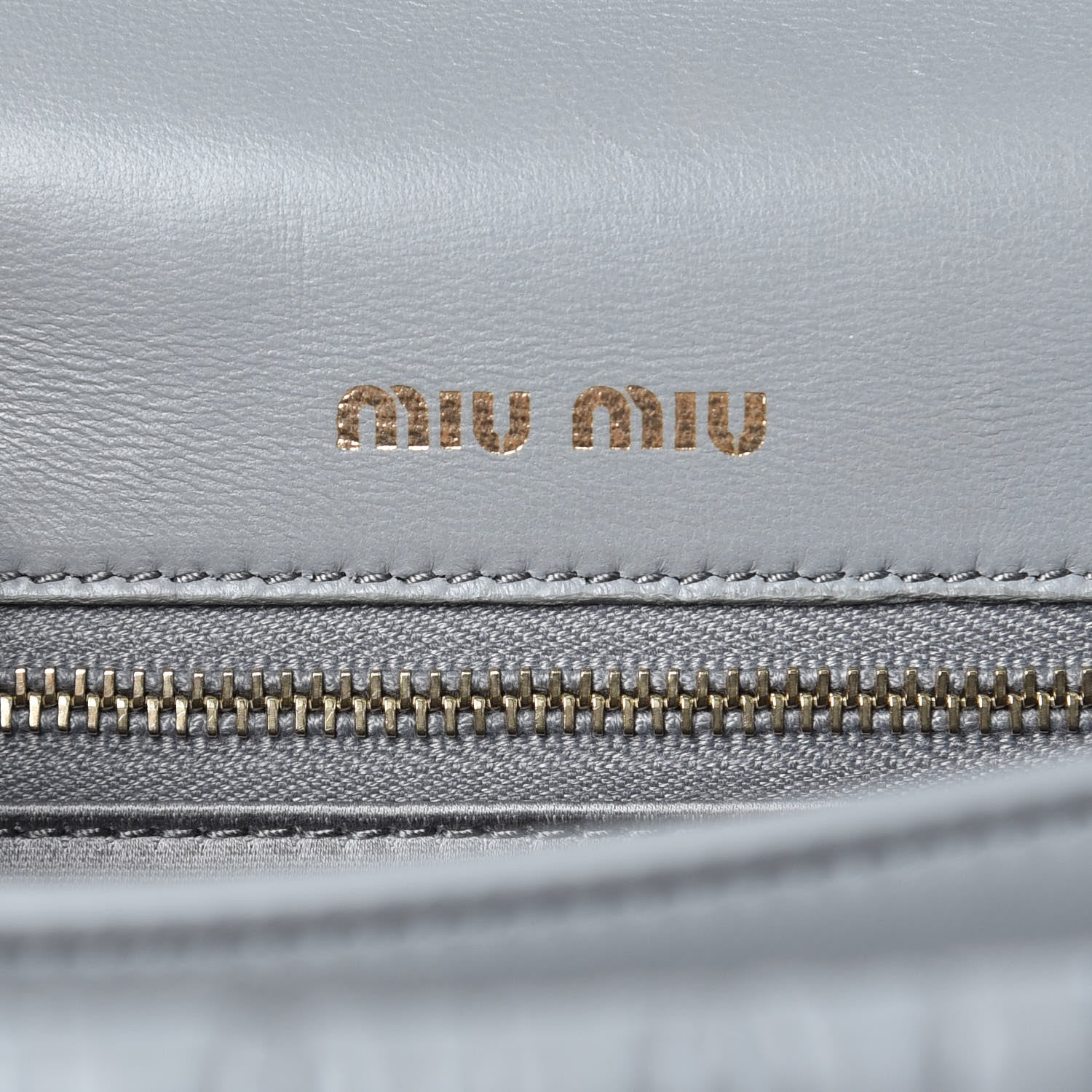 Miu Miu Nappa Confidential Matelasse Top Handle Nube 6 of 10