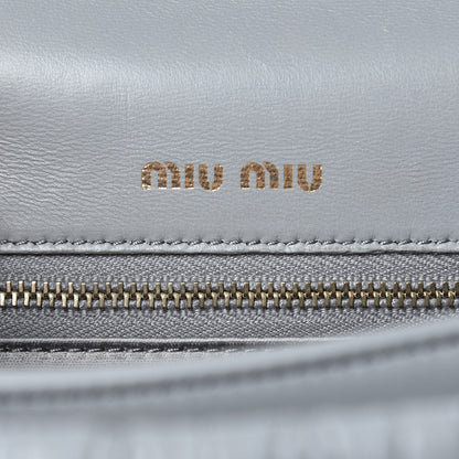 Miu Miu Nappa Confidential Matelasse Top Handle Nube 6 of 10