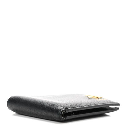 Gucci Calfskin Bee Bi-Fold Wallet Black 4 of 8