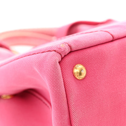 Prada Canapa Small Logo Tote Fuxia 12 of 13