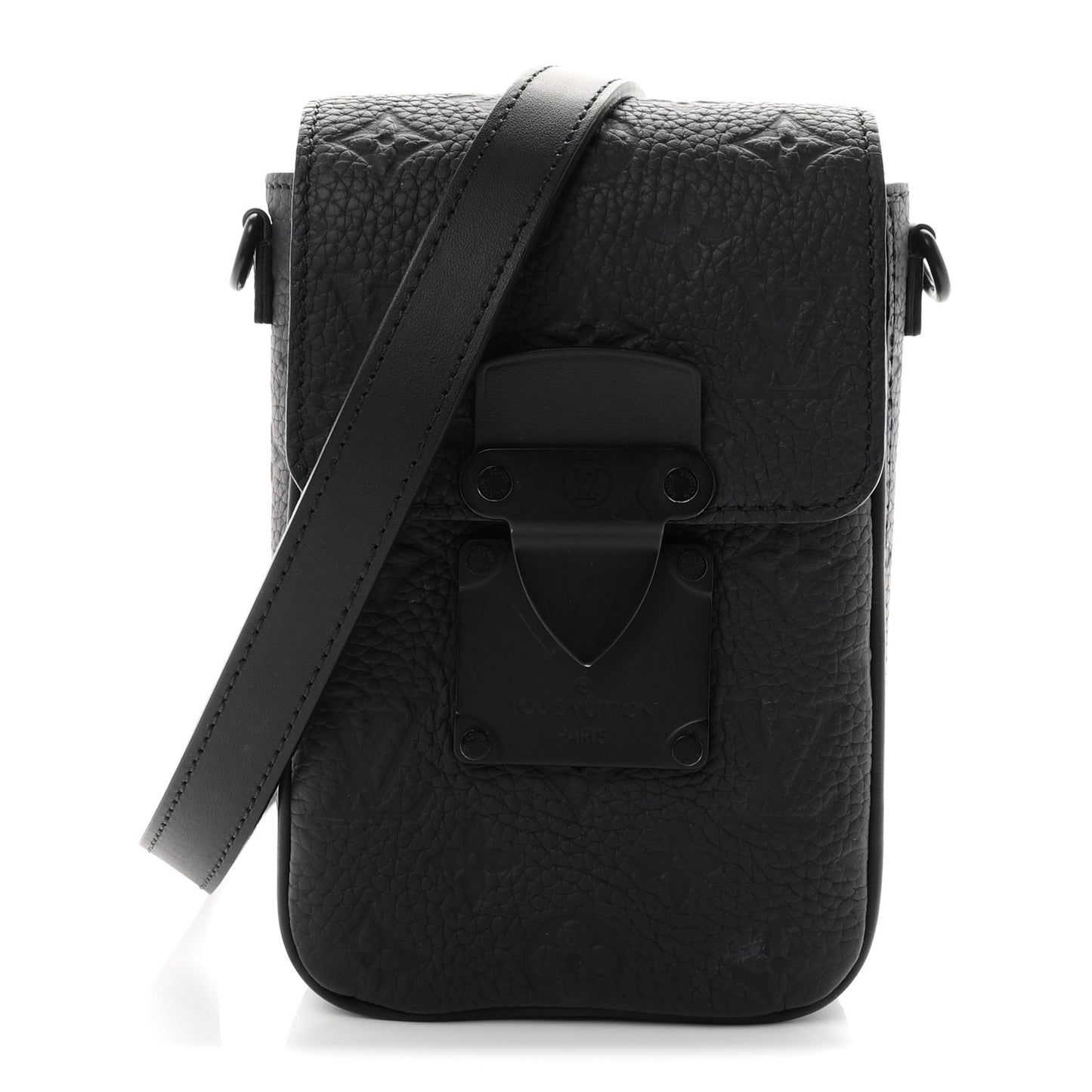 Taurillon Monogram S Lock Wearable Wallet Black