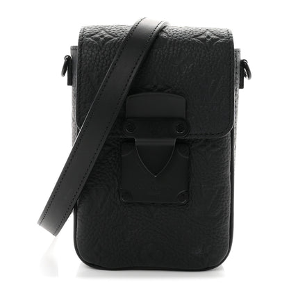Louis Vuitton Taurillon Monogram S Lock Wearable Wallet Black 1 of 8