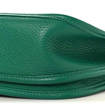 Hermes Taurillon Clemence Evelyne III PM Vert Vertigo 10 of 11