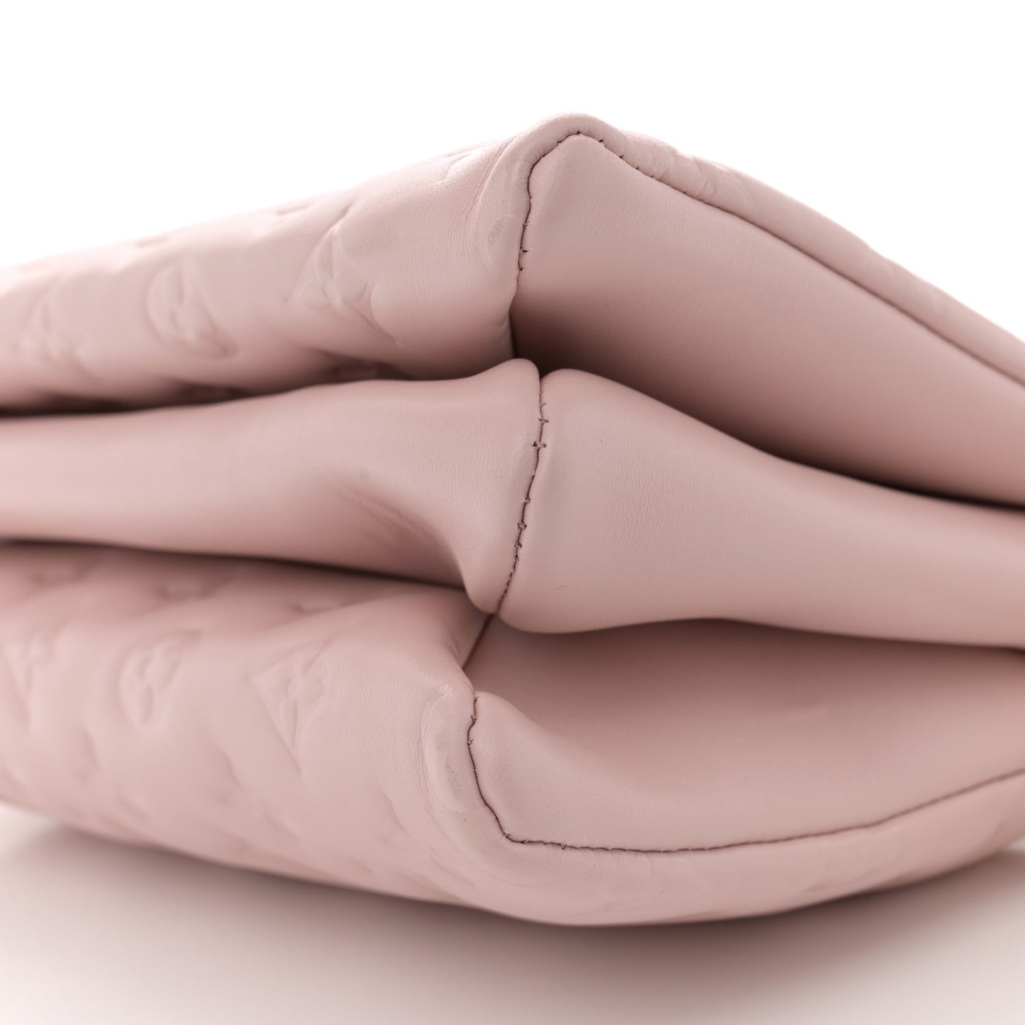 Lambskin Embossed Monogram Coussin PM Rose Rose