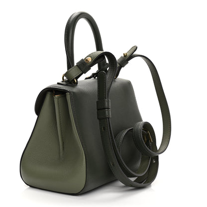 Delvaux Grained Rodeo Calfskin Mini Brillant Camaieux Satchel Kaki 3 of 9