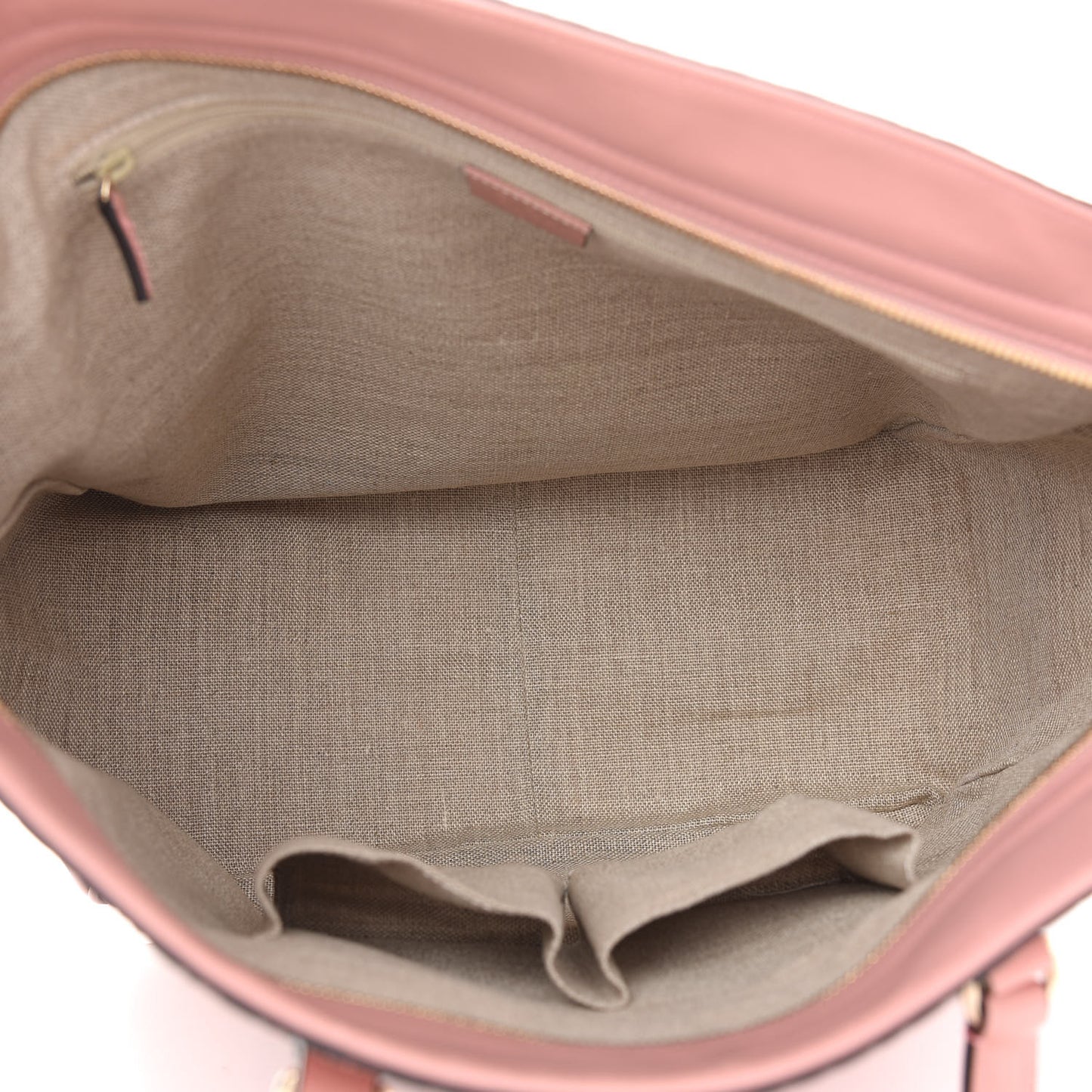 Microguccissima Bree Zippered Tote Soft Pink