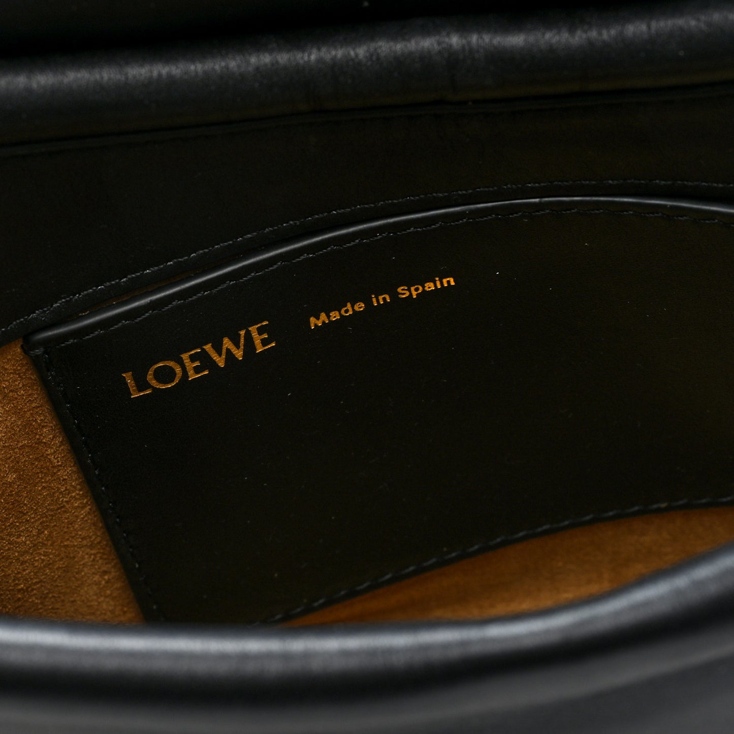 Shiny Nappa Calfskin Paseo Satchel Black