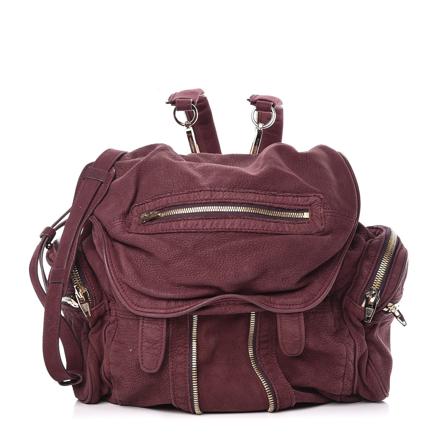 Nubuck Marti Backpack Bag Burgundy