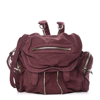Alexander Wang Nubuck Marti Backpack Bag Burgundy 1 of 12