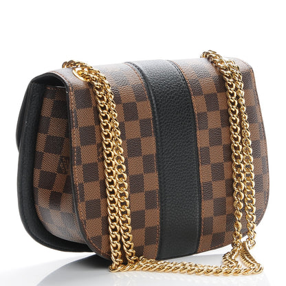 Louis Vuitton Damier Ebene Cuir Taurillon Wight Black 3 of 8