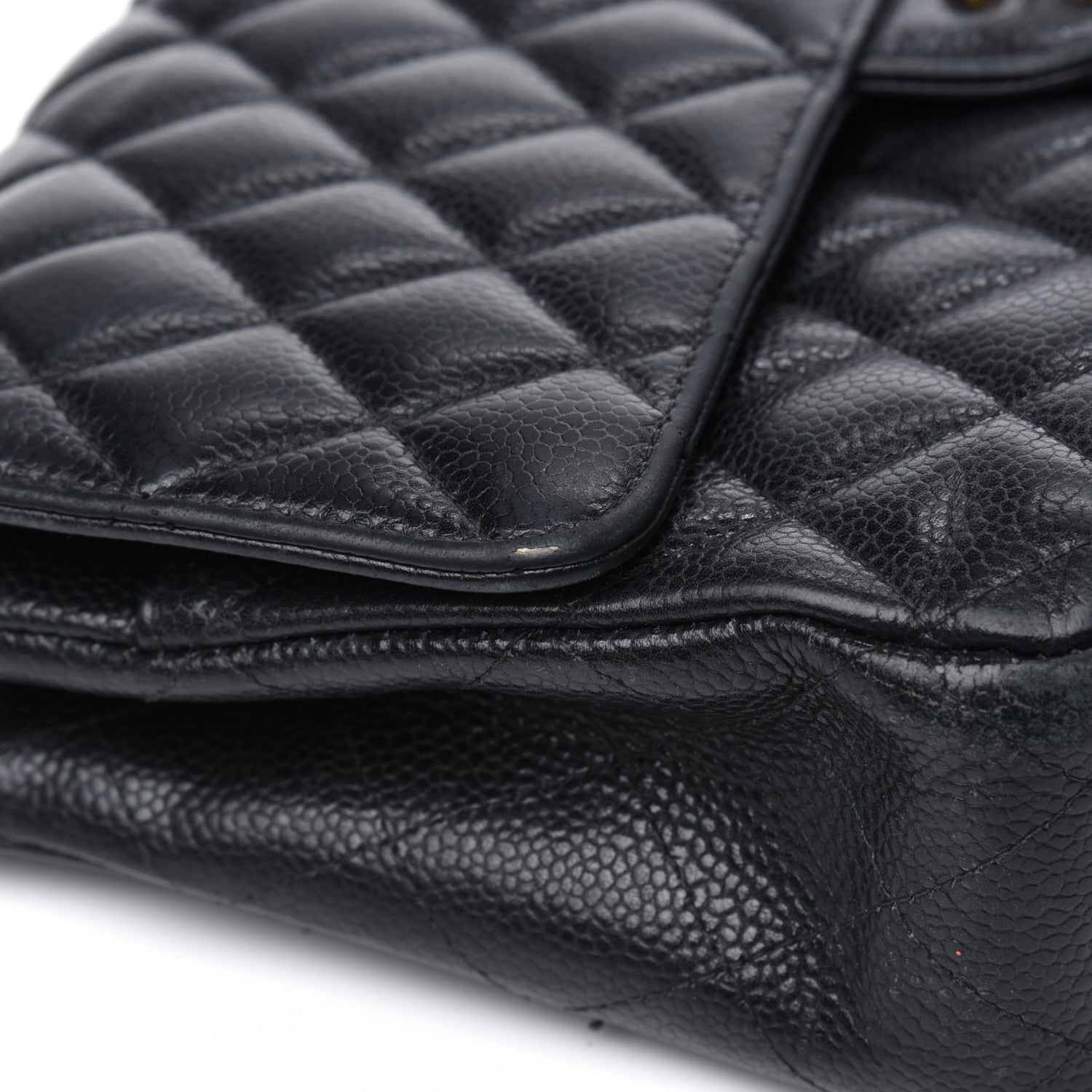 Chanel Caviar Quilted Medium Double Flap Black 35 of 39