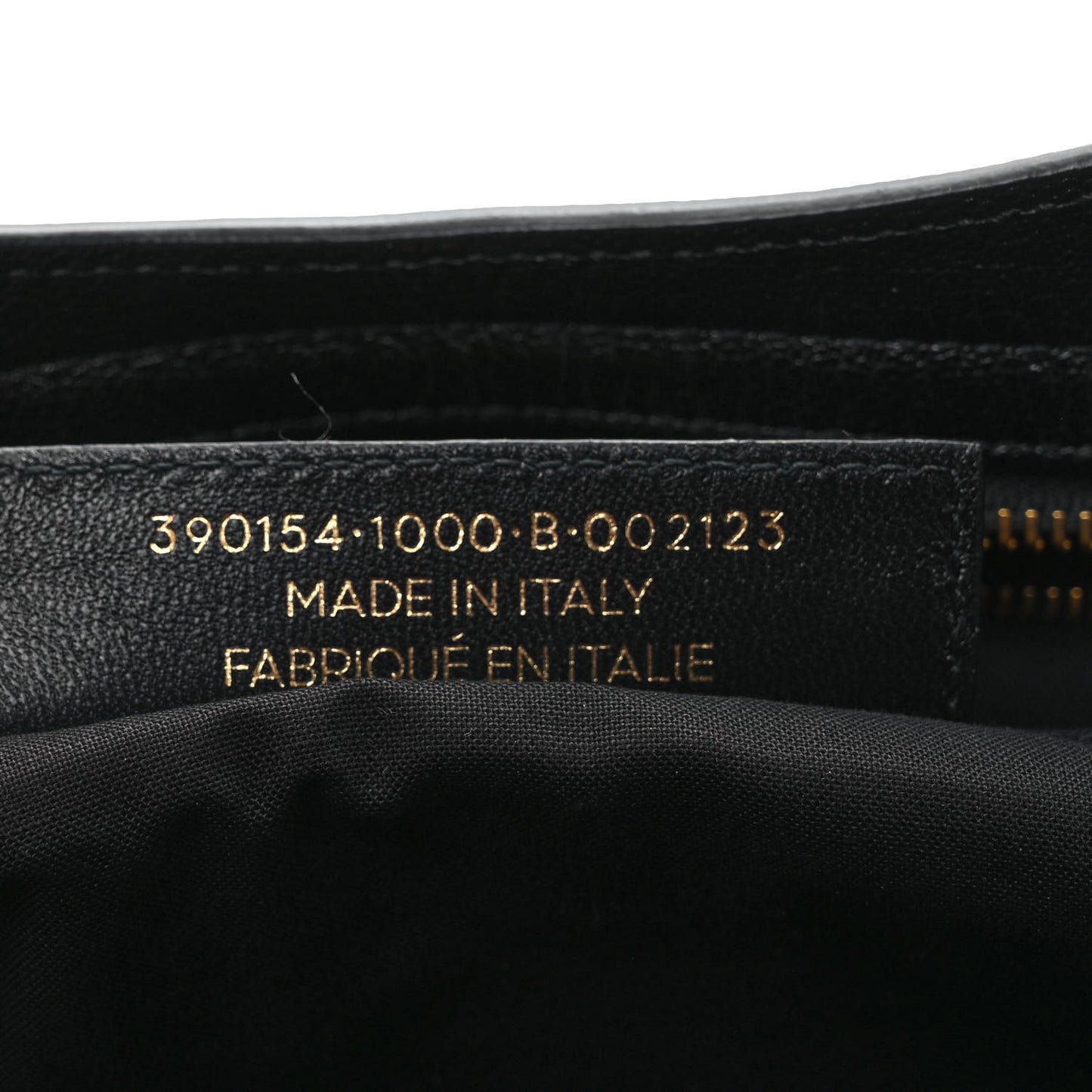 Chevre Gold Metallic Edge Hardware City Black