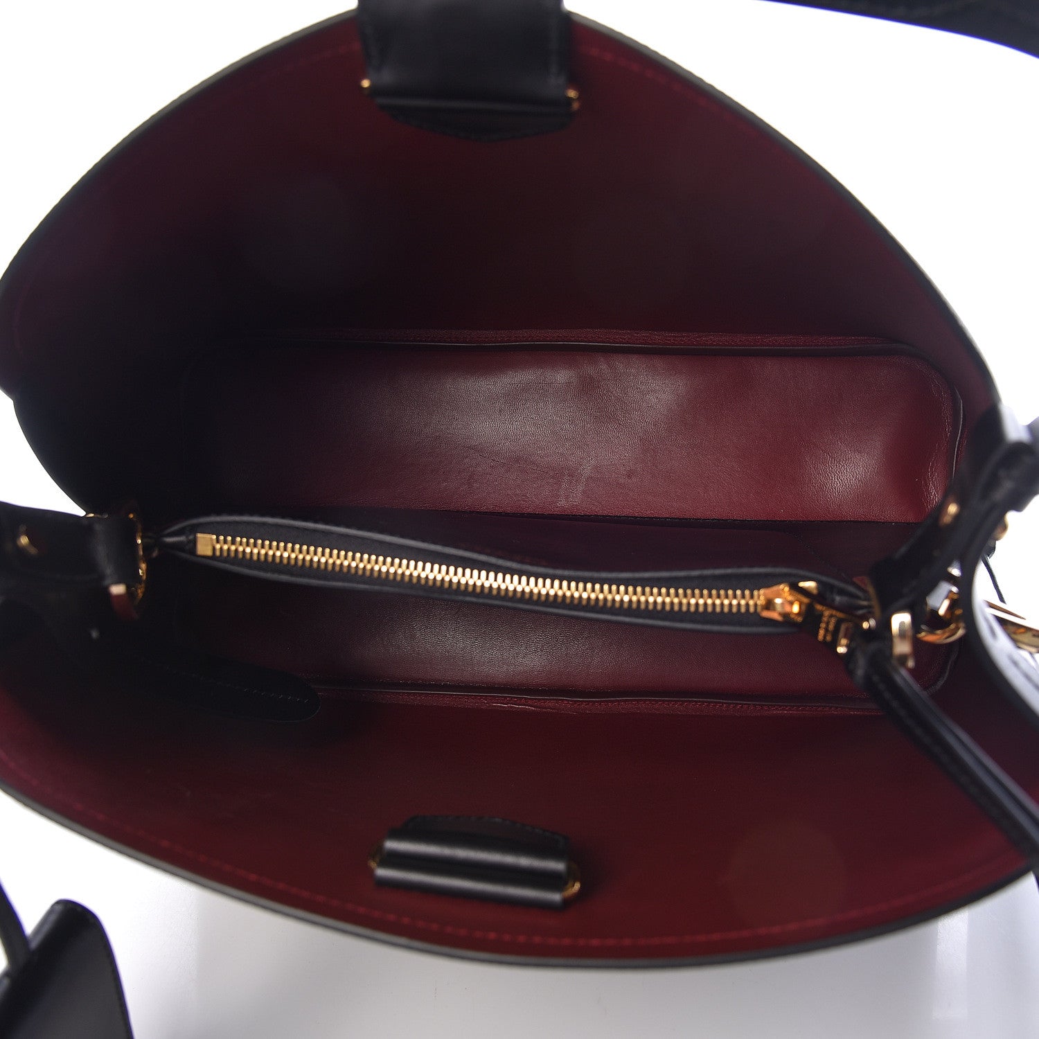 Prada Saffiano Cuir Matinee Tote Black Cherry 5 of 9