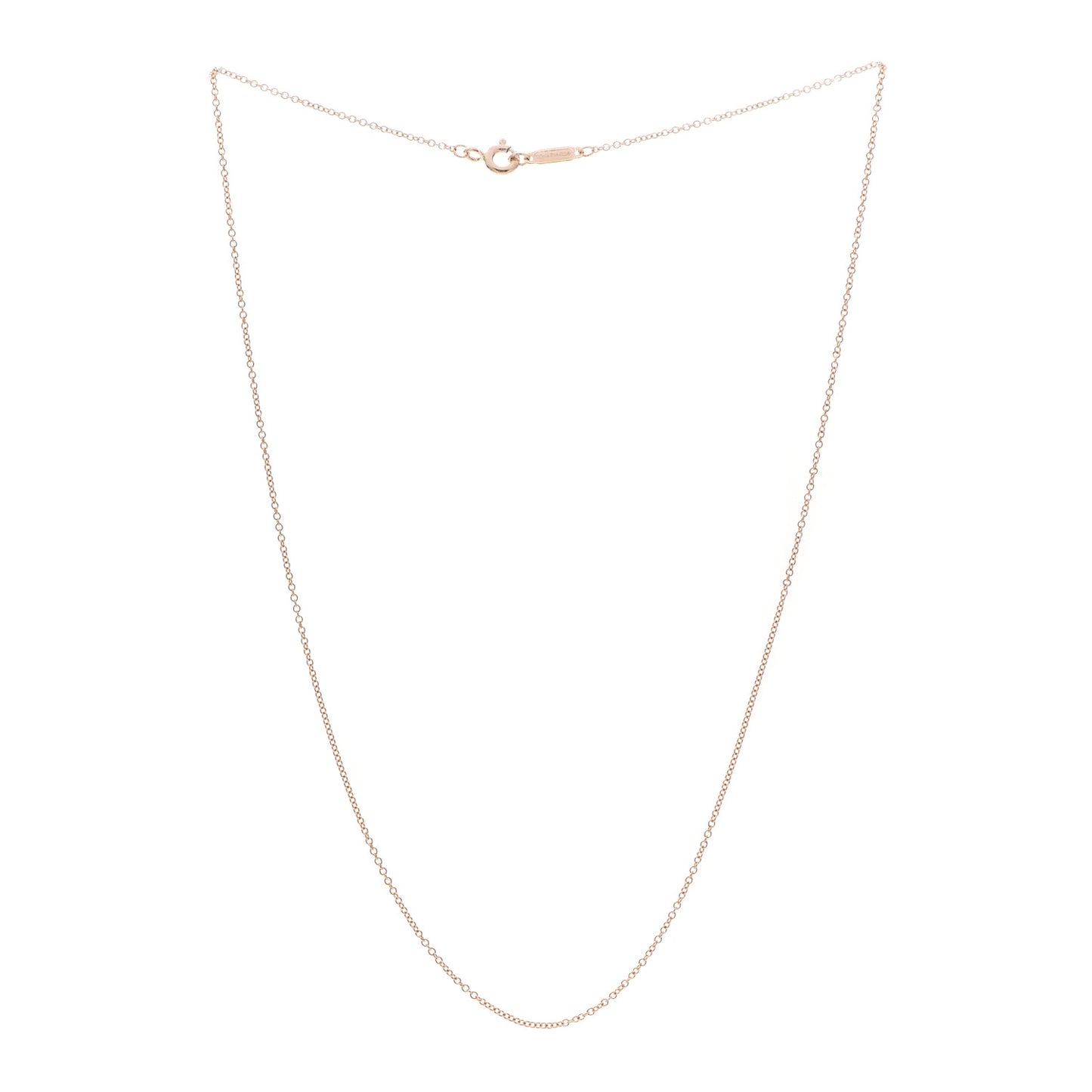 18K Rose Gold Chain Necklace 16"