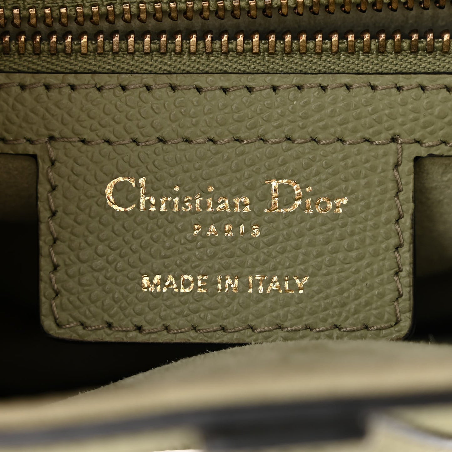 Grained Calfskin Saddle Bag Sage