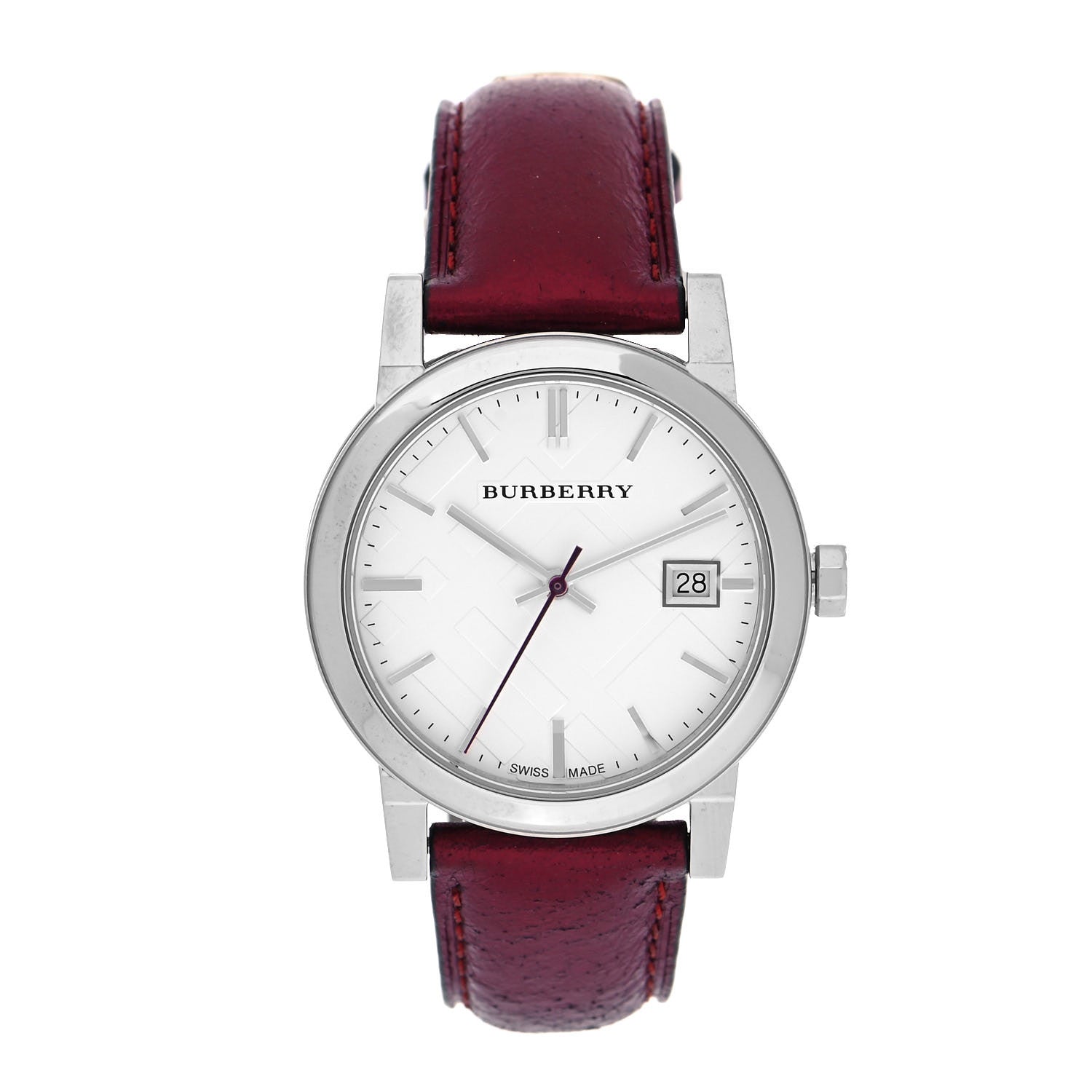 Burberry Stainless Steel Calfskin 34mm The City Quartz Watch BU9123 1 of 5