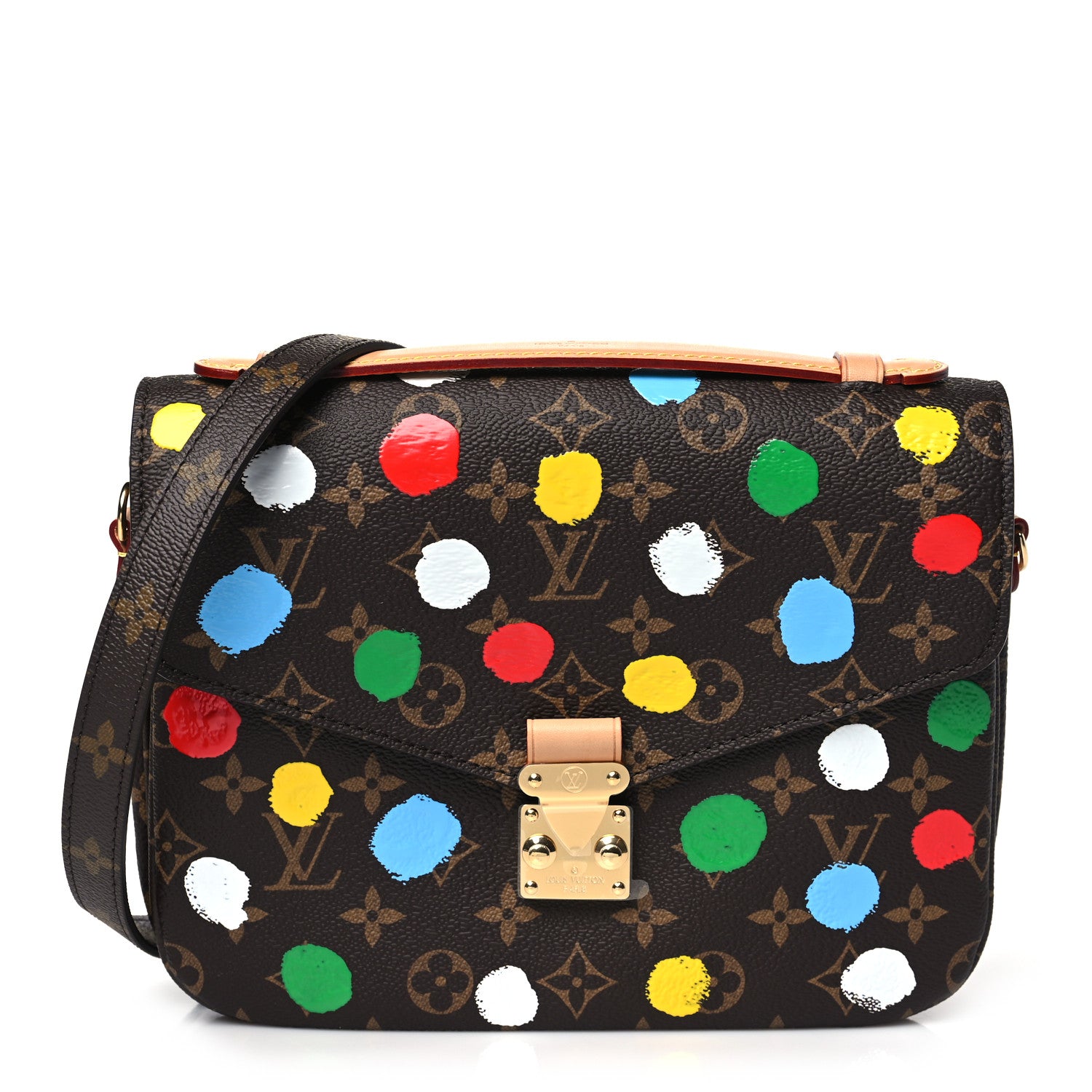Louis Vuitton LV x YK Monogram Painted Dots Pochette Metis 1 of 11