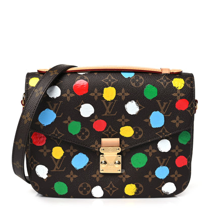 Louis Vuitton LV x YK Monogram Painted Dots Pochette Metis 1 of 11