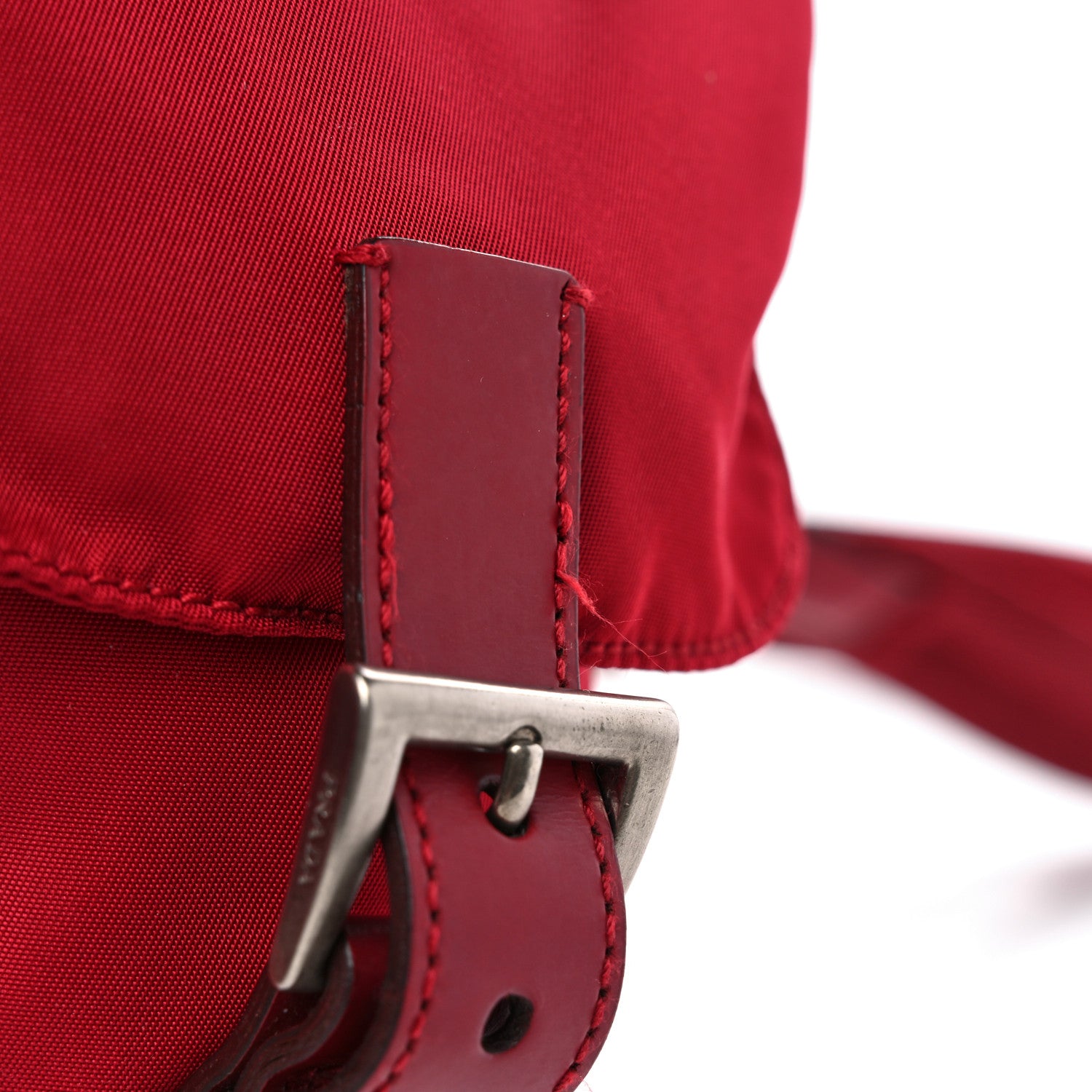 Prada Tessuto Nylon Vela Medium Backpack Cerise 13 of 13