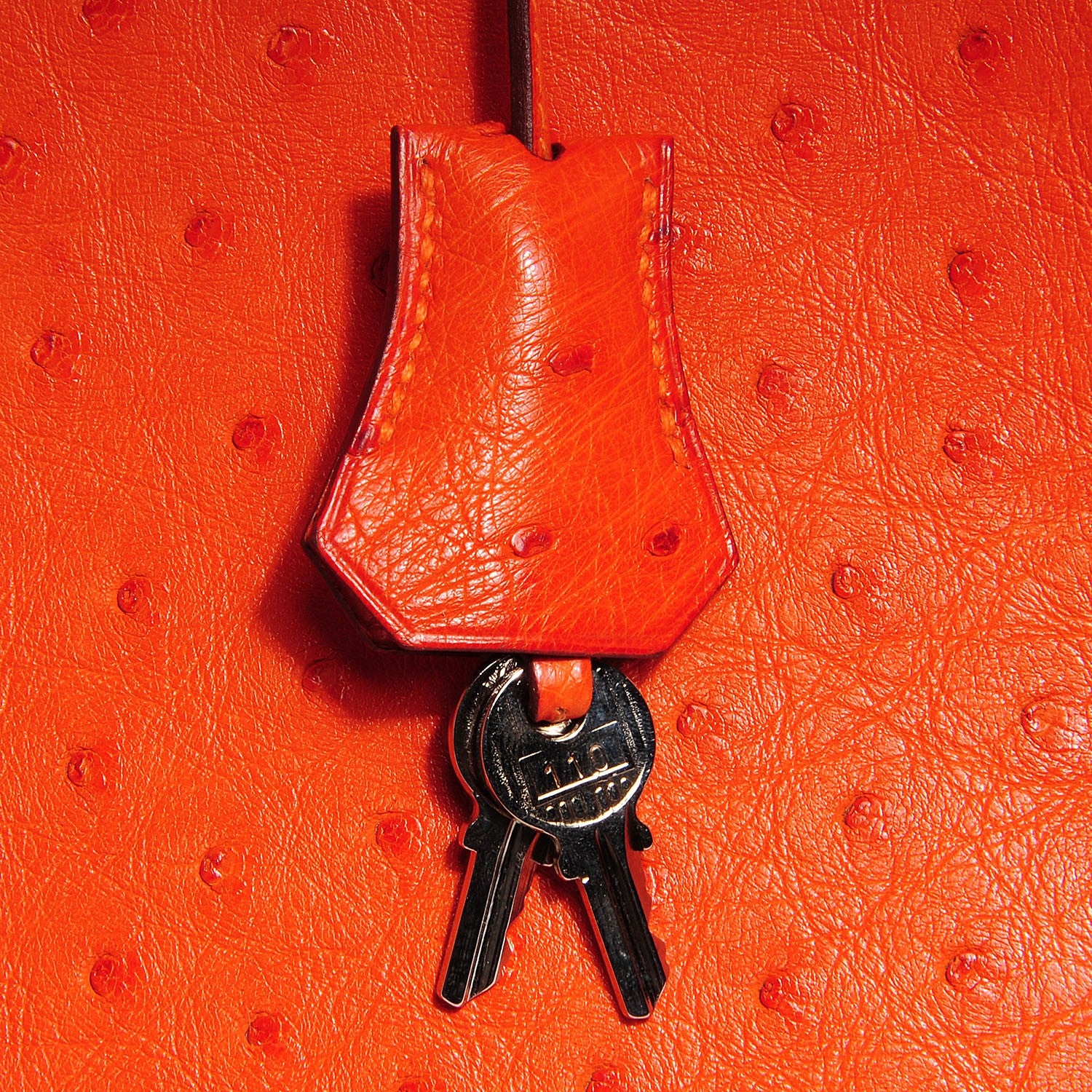 Hermes Ostrich Birkin 35 Orange 14 of 28