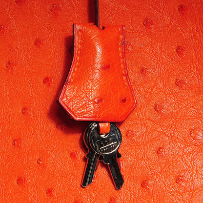 Hermes Ostrich Birkin 35 Orange 14 of 28