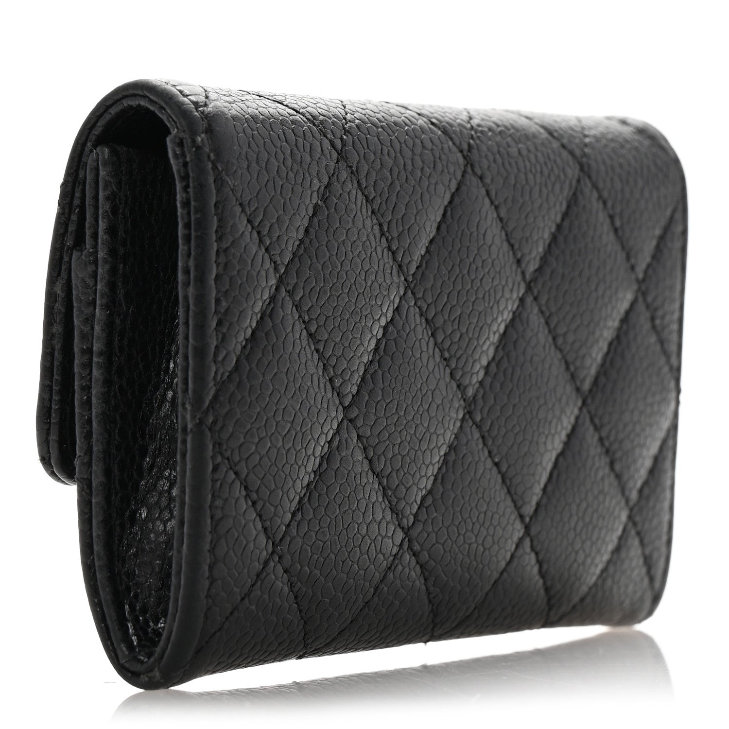Chanel Caviar Quilted Flap Card Holder Black 3 of 10