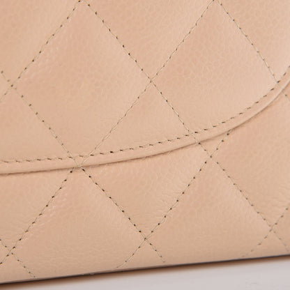 Chanel Caviar Quilted Jumbo Double Flap Beige Clair 9 of 13