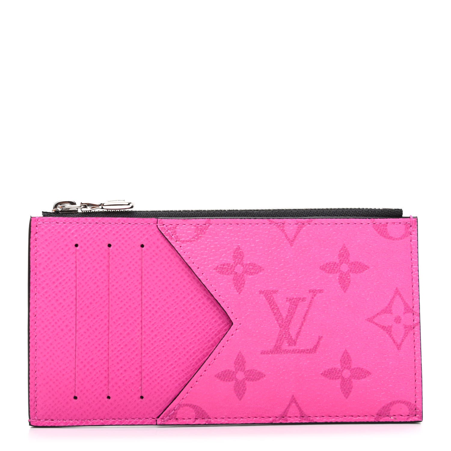 Louis Vuitton Taigarama Coin Card Holder Fuchsia 1 of 7