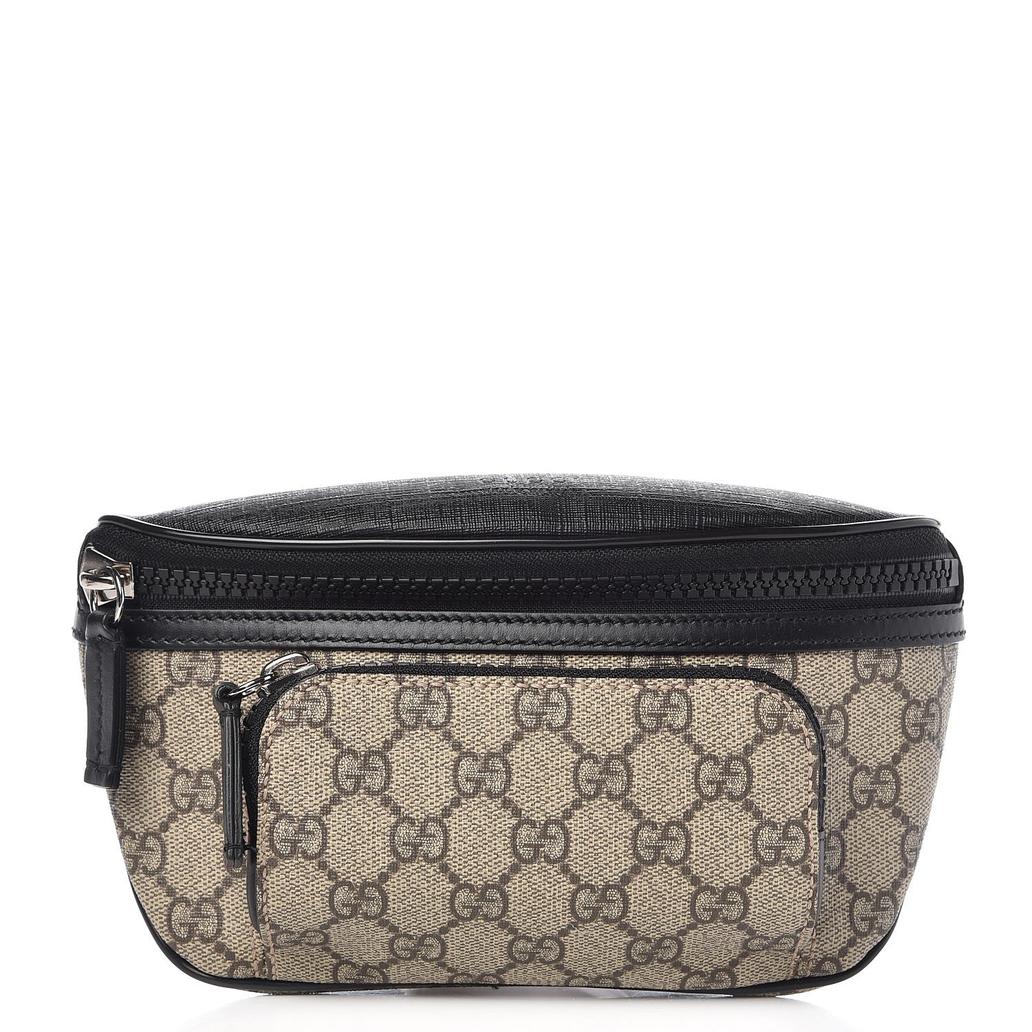 Gucci GG Supreme Monogram Belt Bag Black 1 of 7