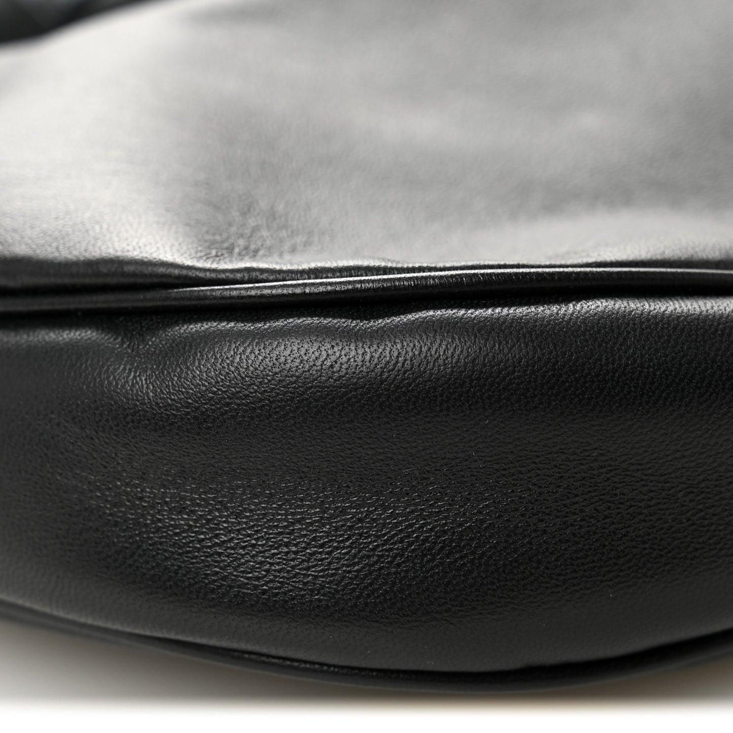 Nappa Intrecciato Foulard Hobo Bag Black