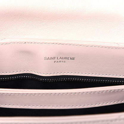 Saint Laurent Calfskin Y Quilted Monogram Toy Loulou Crossbody Bag Marble Pink 6 of 14