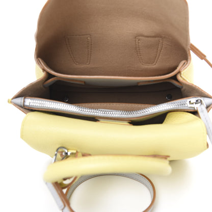 MCM Grained Calfskin Mini Milla Tote Custard Yellow 5 of 11