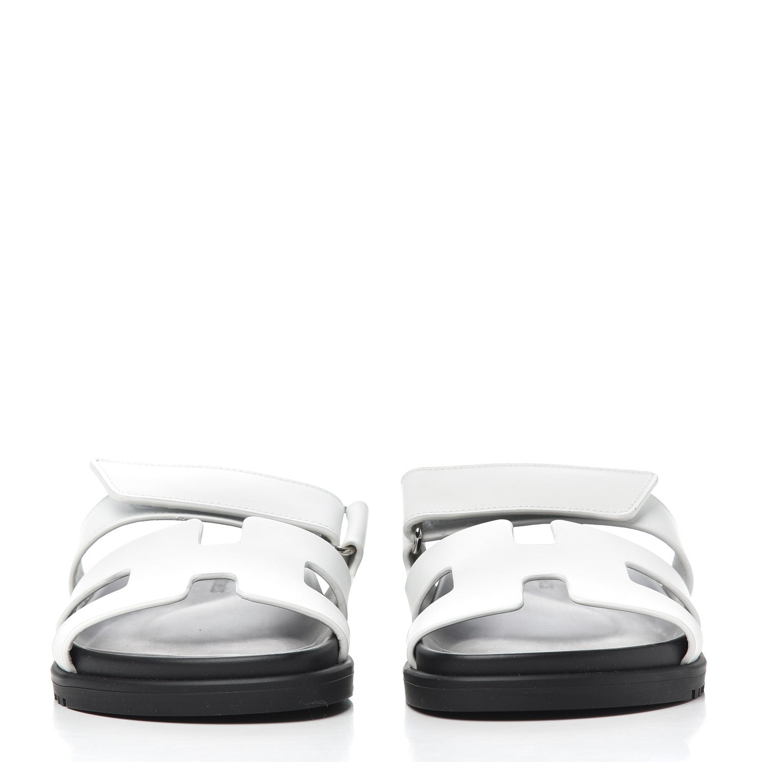 Hermes Calfskin Womens Chypre Sandals 36 White 2 of 9