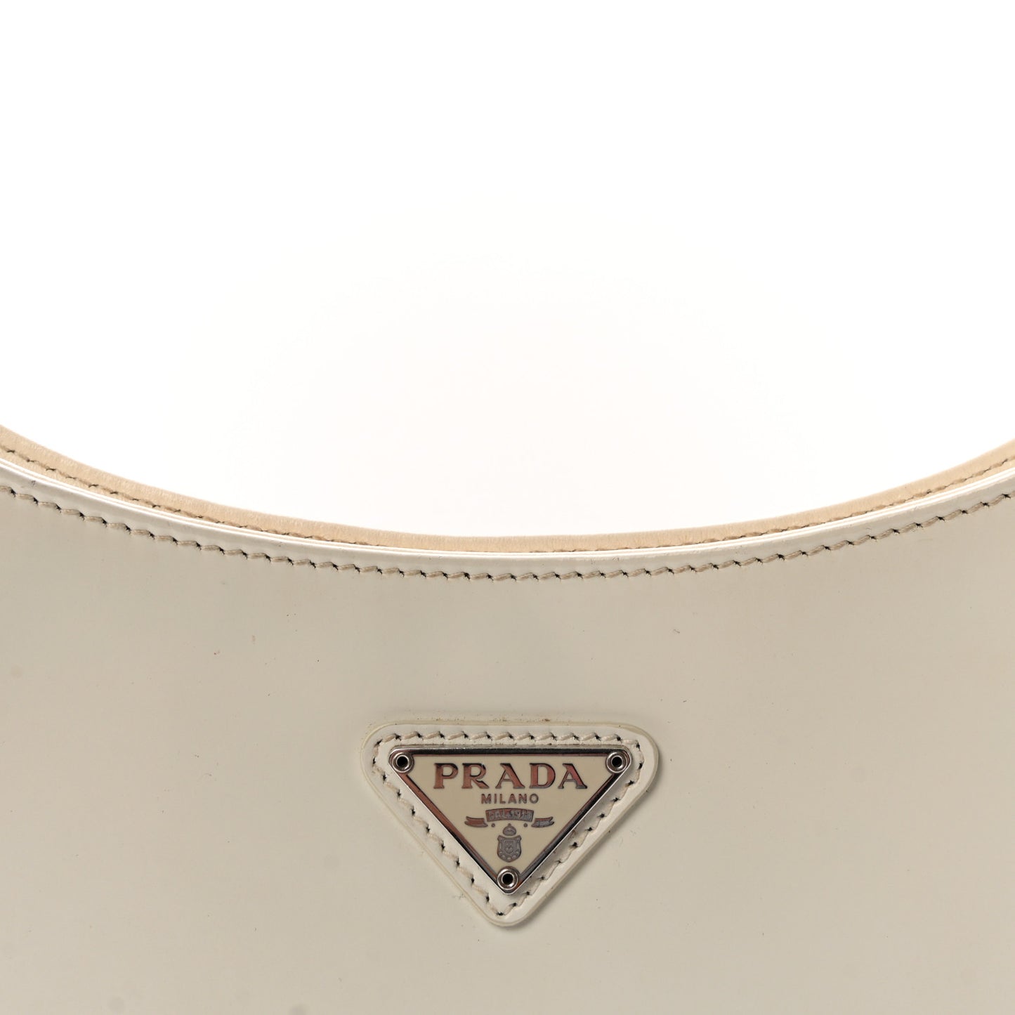 Spazzolato Cleo Shoulder Bag White